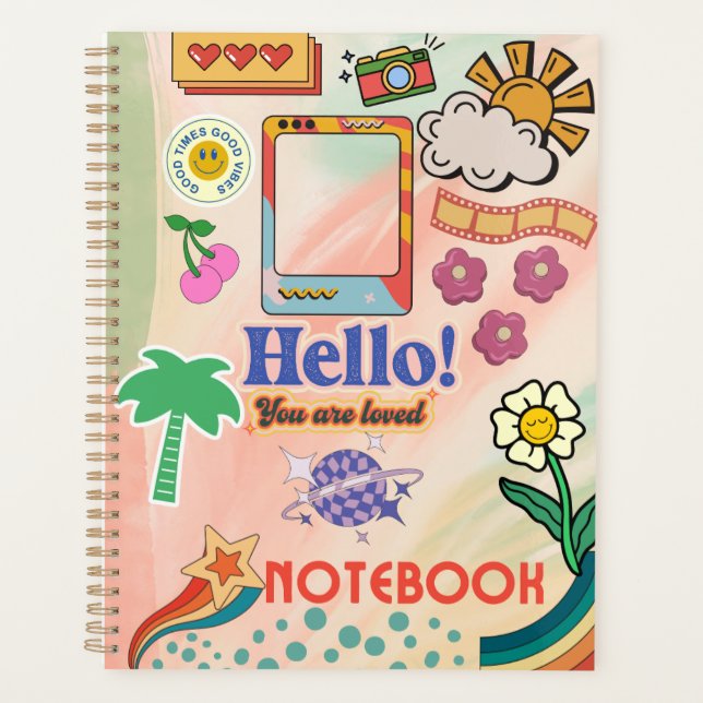 Cheerful Notebook | Colourful | Cute Planner (Front)