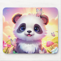 Cheerful Panada, Rainbows, Butterflies and Flowers