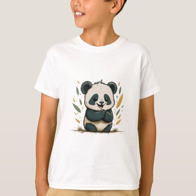 cheerful panda T-Shirt (Front)