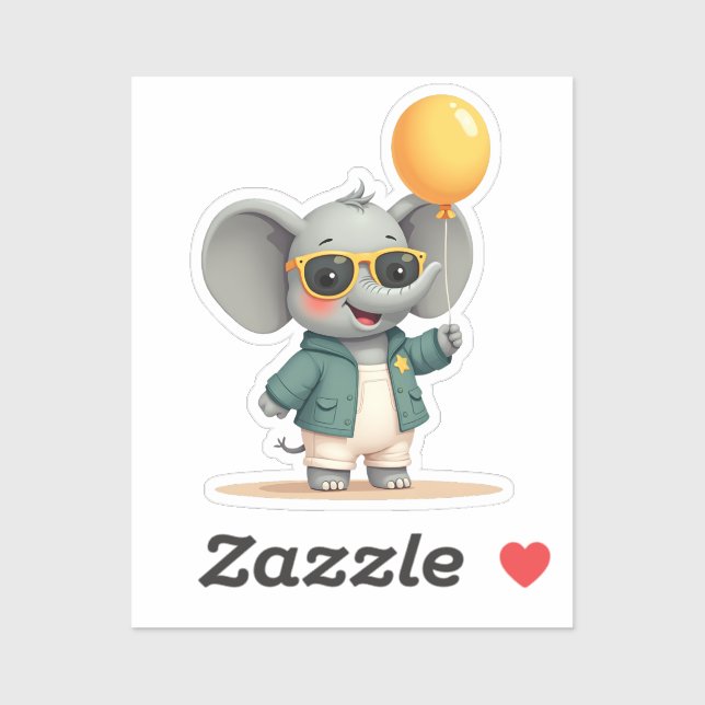 Cheerful Party Elephant | Cute Celebration Pal (Sheet)