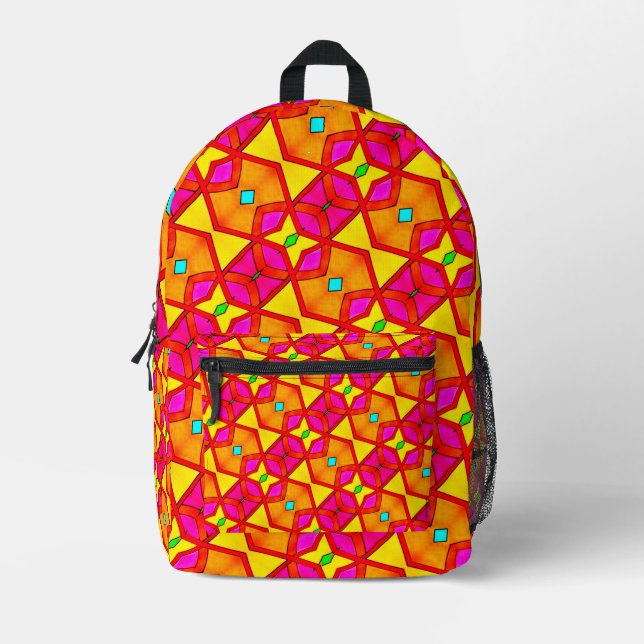 Cheerful Pattern Backpack (Front)