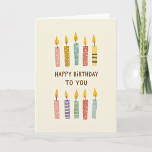Cheerful Patterned Birthday Card