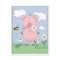 Cheerful Pink Pig Cartoon