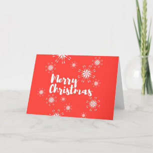 Cheerful, playful design of "Merry Christmas" Holiday Card