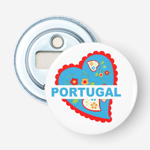 Cheerful Portuguese heart Bottle Opener