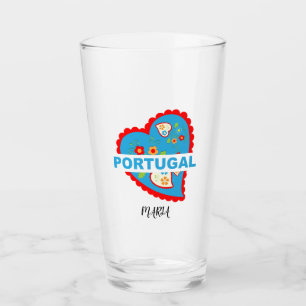 Cheerful Portuguese heart Glass