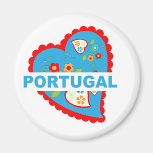 Cheerful Portuguese heart Magnet