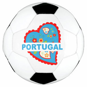 Cheerful Portuguese heart Soccer Ball