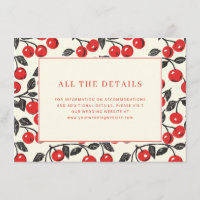 Cheerful Red Cherry Border