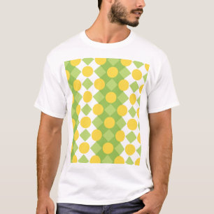 Cheerful Rows of Shapes Pattern T-Shirt
