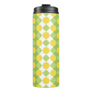 Cheerful Rows of Shapes Pattern Thermal Tumbler