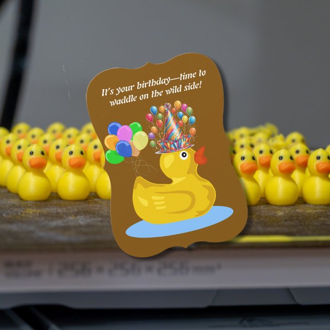 Cheerful Rubber Duck  Fun and Quirky birthday card (Creator Uploaded)