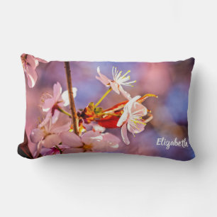 Cheerful Sakura Flowers Lumbar Cushion