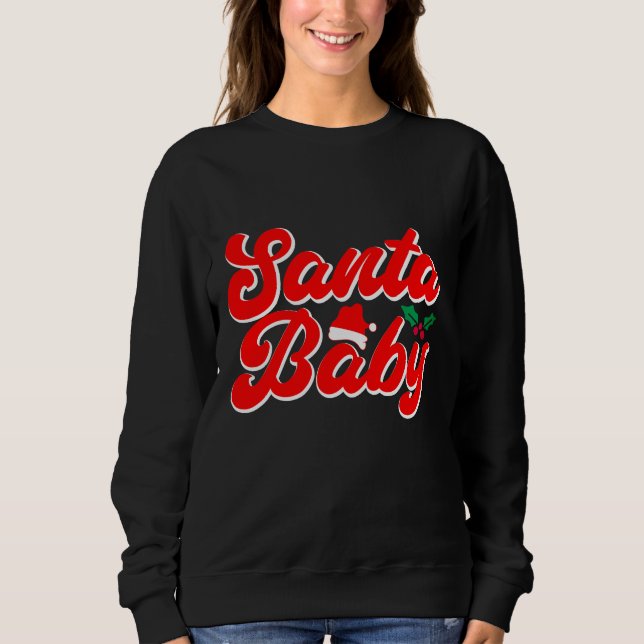 Cheerful Santa themed Christmas tee (Front)