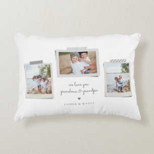 Cheerful Sentiments Snapshot Photo Decorative Cushion