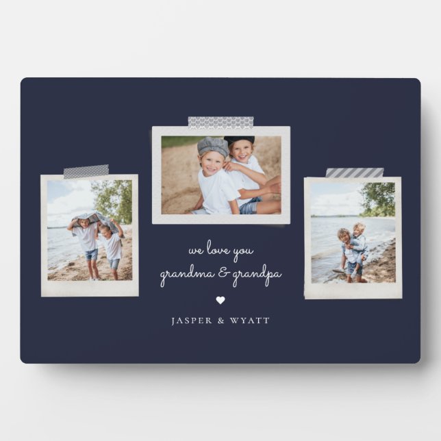 Cheerful Sentiments Snapshot Photo Plaque (Front)