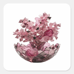 Cheerful Silver Gift Sticker