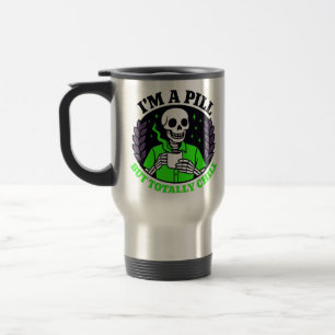 Cheerful Skeleton in Neon Green mug