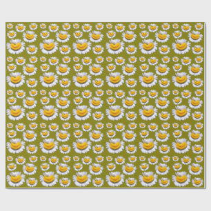Cheerful Smiles From Chamomiles Wrapping Paper