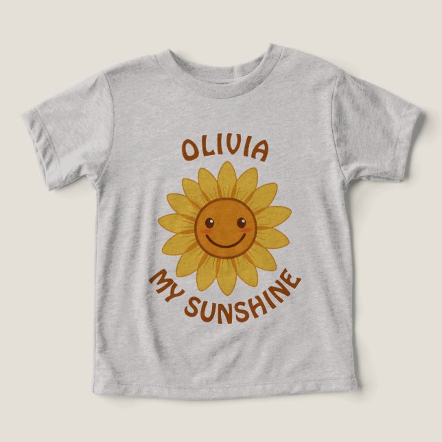 Cheerful Smiling Sunflower  "My Sunshine" (Design Front)