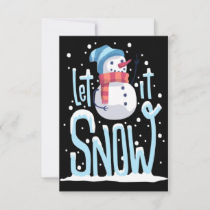 Cheerful Snowman Christmas Card