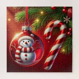 Cheerful Snowman Jigsaw Puzzle