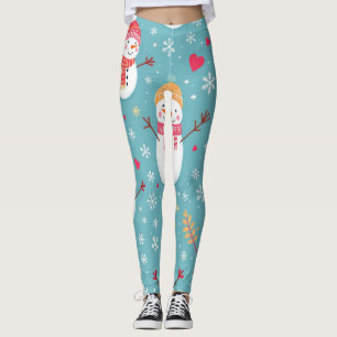 Cheerful Snowmen Leggings