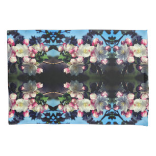 Cheerful Spring Crabapple Flower Blossoms Pattern Pillowcase