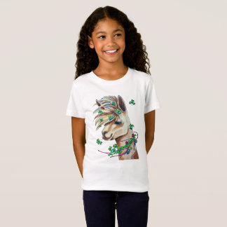 cheerful spring llama T-Shirt