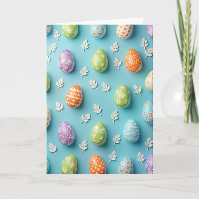 Cheerful Spring Shapes Card (Front)