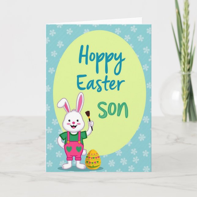 Cheerful Springtime Greetings Card (Front)