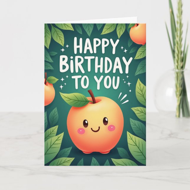Cheerful Starburst Birthday Card (Front)