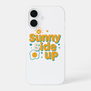 Cheerful "Sunny Side Up" with Egg and Sun iPhone 16 Case