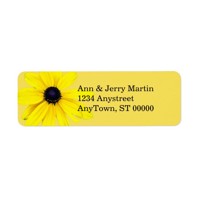cheerful sunny  yellow flower art (Front)