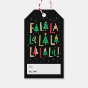 Cheerful Trees Christmas Gift Tags