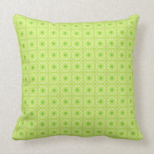 Cheerful Vintage 70's inspired throw pillow