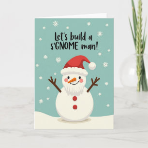 Cheerful Winter Snowman Card