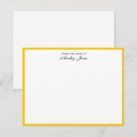 Cheerful Yellow and White Personalised Flat