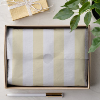  Cheerful Yellow White Stripe All Occasion Craft  Tissue Paper