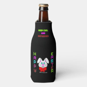 Cheerfully Happy Easter Bunny Bottle Cooler