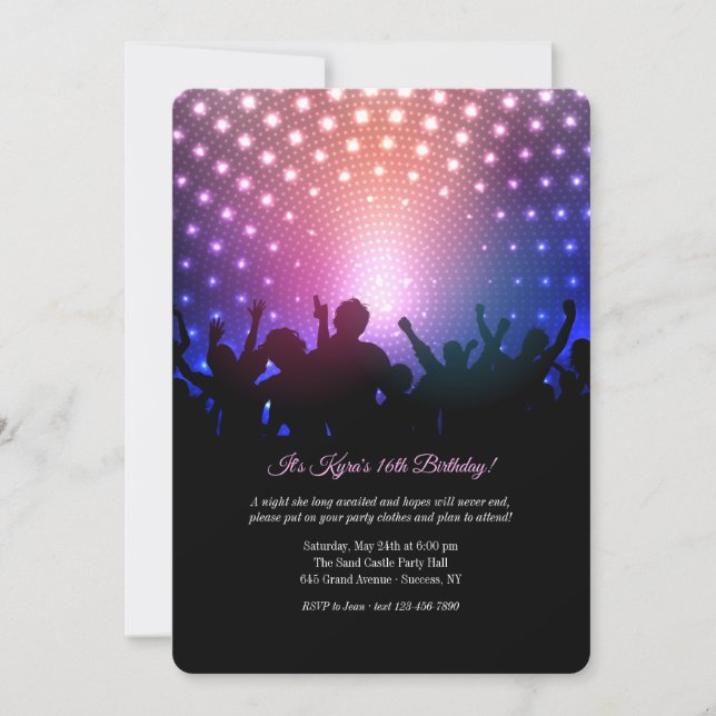 Cheering Friends Silhouettes  Invitation (Front)