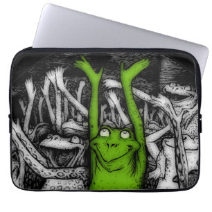 Cheering Frogs Laptop Sleeve