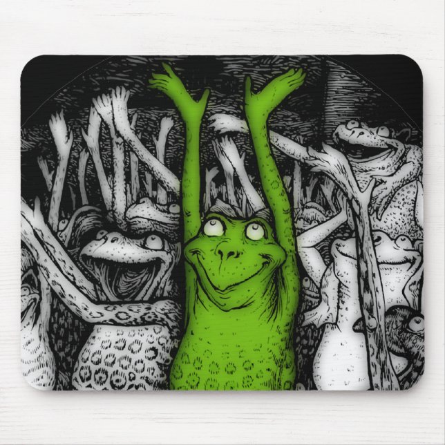 Cheering Frogs Mouse Pad (Front)