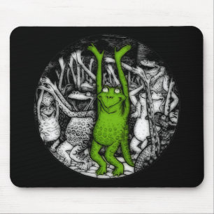 Cheering Frogs Mouse Pad