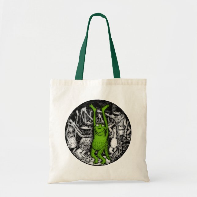 Cheering Frogs Tote Bag (Front)