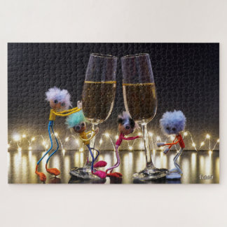 Cheering Fubby's that have something to celebrate. Jigsaw Puzzle