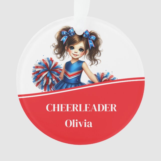 Cheerleader Acrylic Ornament (Front)