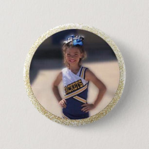 Cheerleader Add Photo 6 Cm Round Badge