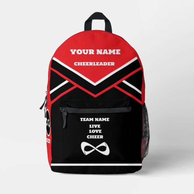 CHEERLEADER BACKPACK LIVE LOVE CHEER red (Front)