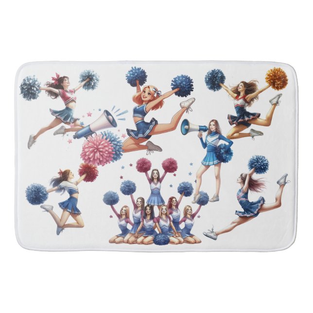 Cheerleader  bath mat (Front)